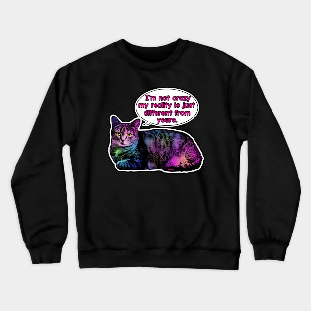 Cheshire Cat Crewneck Sweatshirt by Aurii